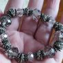 Vintage elastic bracelet with beads. Image 2