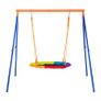 Swing Sets for Backyard 40in Saucer Swing Seat A-Frame Metal Stand 440lbs Image 8