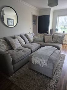 Corner sofa from Harvey Nornan.