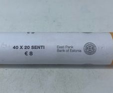 Estonia 2011?? Sealed bank coin roll 20 cent