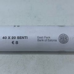 Estonia 2011?? Sealed bank coin roll 20 cent