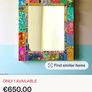 HALF PRICE Very pretty solid mosaic tiled mirror perfect for nursery Image 7