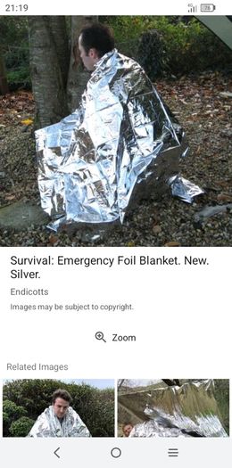 Emergency blanket