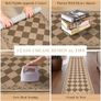 Runner Rugs for Hallway 80x300cm Non-Slip Kitchen Rug Washable Modern Carpet Runners for Hall Entryway Laundry Bedroom(Brown) Image 4