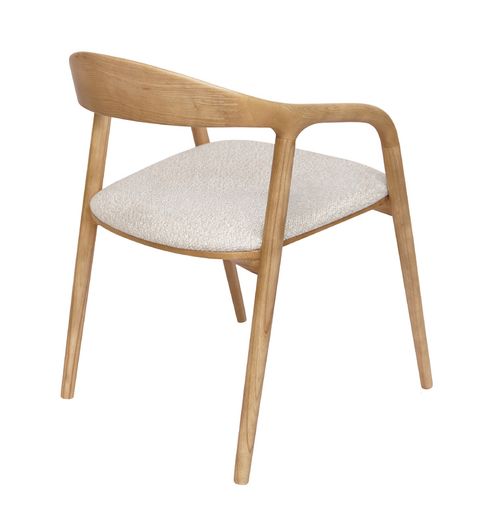 Mokki Ash Dining Chair  Beige Japandi Comfort