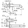 GROHE 19930000 Grandera 2-Hole Basin Tap, Wall-Mounted, 234 mm Image 2