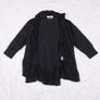 Vogue Black Open Front Layered Ruffle Waterfall Cardigan Cover Up Size XL Image 5