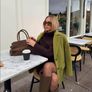 Fab Olive Green River Island Studio Faux Brushed Wool Jacket Image 3