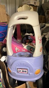 Toddler bundle, box of clothes,toys (Pink coloured) 2cars, boots