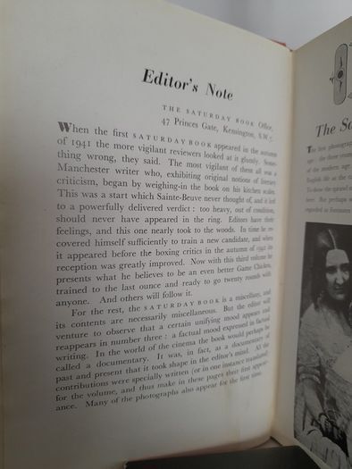 The Saturday Book 3, Edited by Leonard Russell with Decorations by Laurence Scarfe (HQ439)