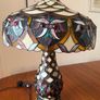 Vintage Mid Century Tiffany Table Lamp Image 3