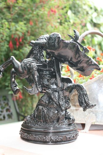 Vintage Heavy Figure Statue Sculpture 32cm