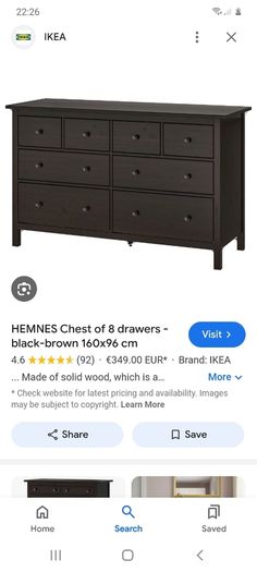 chest of drawers Hemmes