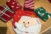 Christmas Guest Towels &amp; Toilet Cover