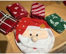 Christmas Guest Towels & Toilet Cover