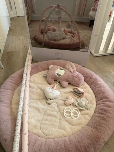 Mamas & Papas Welcome to the World Bunny Playmat & Activity Gym - Pink