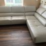 Italian leather corner couch Image 3