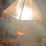Elegant tall glass lamp Image 2