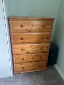 Chest of drawers - solid wood need gone asap