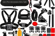 CAMERA 50 in 1 Action Camera Accessories Kit for the new GoPro Hero 13 and Hero 9-12, DJI Osmo Action 2, 3, 4, Pro 5, Insta360 Ace Pro/Ace Pro 2 Akaso and other Sports Cameras inc Durable Case