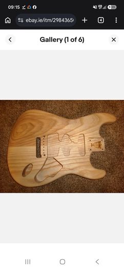 Musicraft Ash Strat body