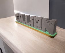 Personalised Minecraft Name Plate | Gamers collectable | Gaming memorabilia | Minecraft Sign | Fully Customisable Name Plate.