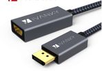 iVANKY DisplayPort (Male) to HDMI (Female) 1080P Gold-Plated/Nylon-Braided Cable Adapter (Brand New/Warranty)