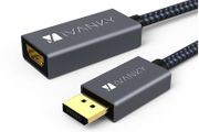 iVANKY DisplayPort (Male) to HDMI (Female) 1080P Gold-Plated/Nylon-Braided Cable Adapter (Brand New/Warranty)
