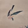 Chinese style bird painting with bamboo style frame Image 3
