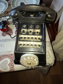 Rare Large Heavy Old Bakelite Telephone Switchboard Rotary Dial 1950s