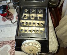 Rare Large Heavy Old Bakelite Telephone Switchboard Rotary Dial 1950s