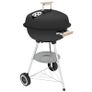 Kettle Charcoal Grill, Portable Round BBQ Smoker with Lid and Damper, Outdoor Garden Party Barbecue Image 8