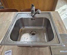 Kichen sink, trap and base unit with drawer