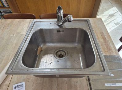 Kichen sink, trap and base unit with drawer