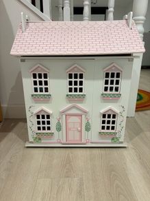 Doll House Fully Furnished with Dolls and Accessories
