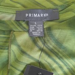 primark green shiffon top bnwt