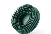 Glass Polish 11125 - Quick-Lock Bristle Disc / 3" 75mm - Green Grit 50