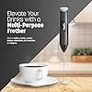 Keplin Handheld Milk Frother - Stainless Steel Electric Whisk - Portable Battery-Operated Coffee Frother for Lattes, Matcha, Protein Shakes - Ergonomic, Compact, Easy to Clean Image 2