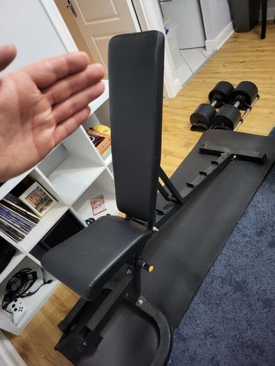 bench and weights