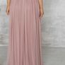 New Tulle Dusty Rose Maxi Skirt Image 3
