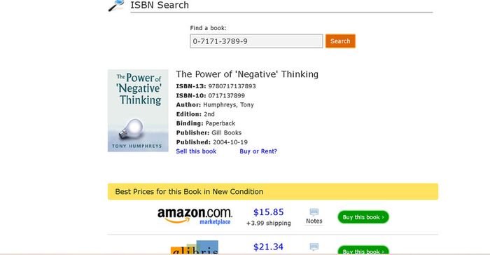 The Power of 'Negative' Thinking, Tony Humphreys, psychology