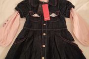 Denim dress,age 3,brand new