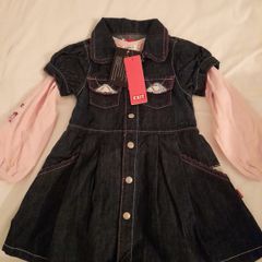 Denim dress,age 3,brand new