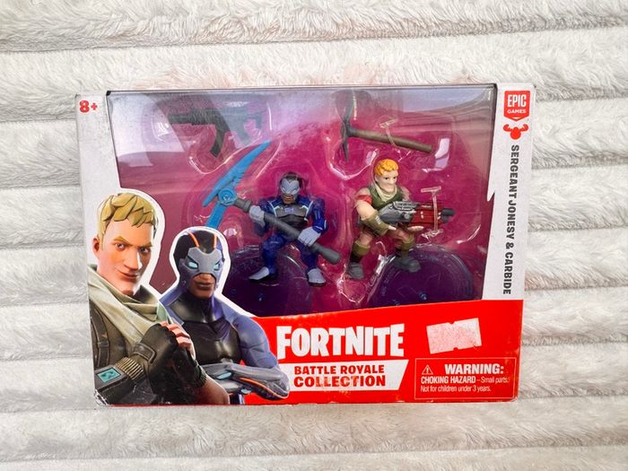 Fortnite Battle Royale Collection Sergeant Jonesy And Carbide Mini Figures Damaged Box Please see photos
