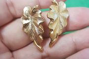 Vintage Monet Golden Tone Earrings
