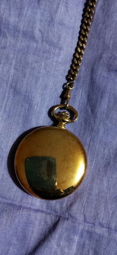 Bernex Gold-Plated Half-Hunter Pocket Watch - Moonphase & Date (For Parts/Repair)