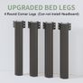 Super King Bed Frame 6ft with Rounded Corner Legs Image 5