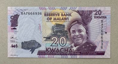 Malawi 20 Kwacha 2016 Banknote
