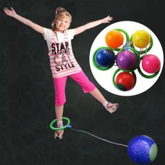 1PC Skip Ball Outdoor Fun Toy Ball Classical Skipping Toy Exercise coordination and balance hop jump playground may toy ball
