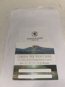 4 ball voucher for Powerscourt Golf Club
